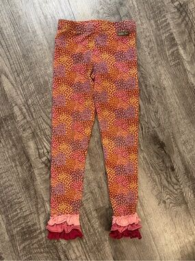 Matilda Jane Girls Fall Floral Print Ruffle Hem Leggings- NWOT